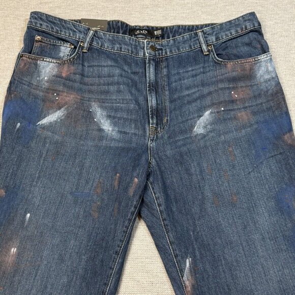 Lauren Ralph Lauren Womens Blue Denim Jeans High Rise Crop Atlas Wash 18W NWT - Picture 3 of 16